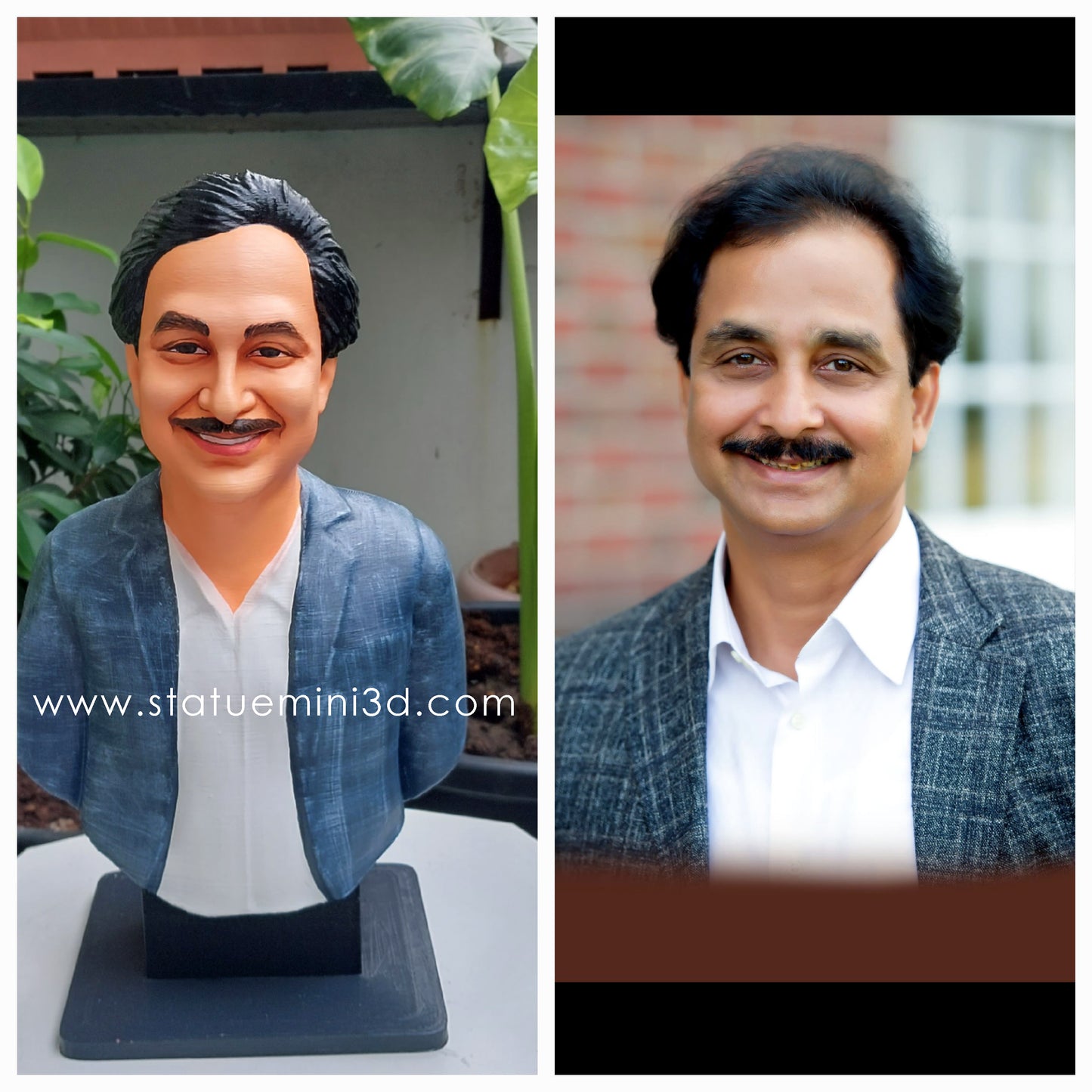 single half bust 3d miniature