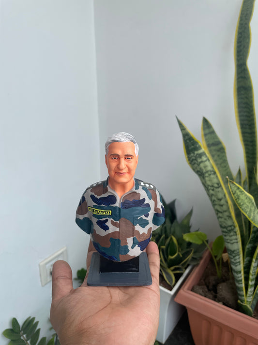 Unique Tribute Gift β 3D Half Bust Miniature for Army & Police Dads & Granddads