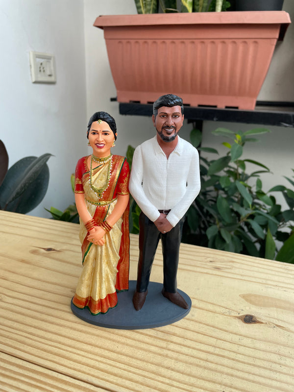 Couple 3d statue