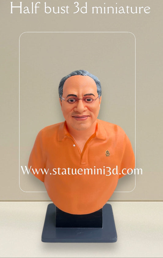 Memorable father 3d miniature |Custom 3D Half Bust Figurine