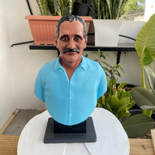 Memorable father 3d miniature |Custom 3D Half Bust Figurine