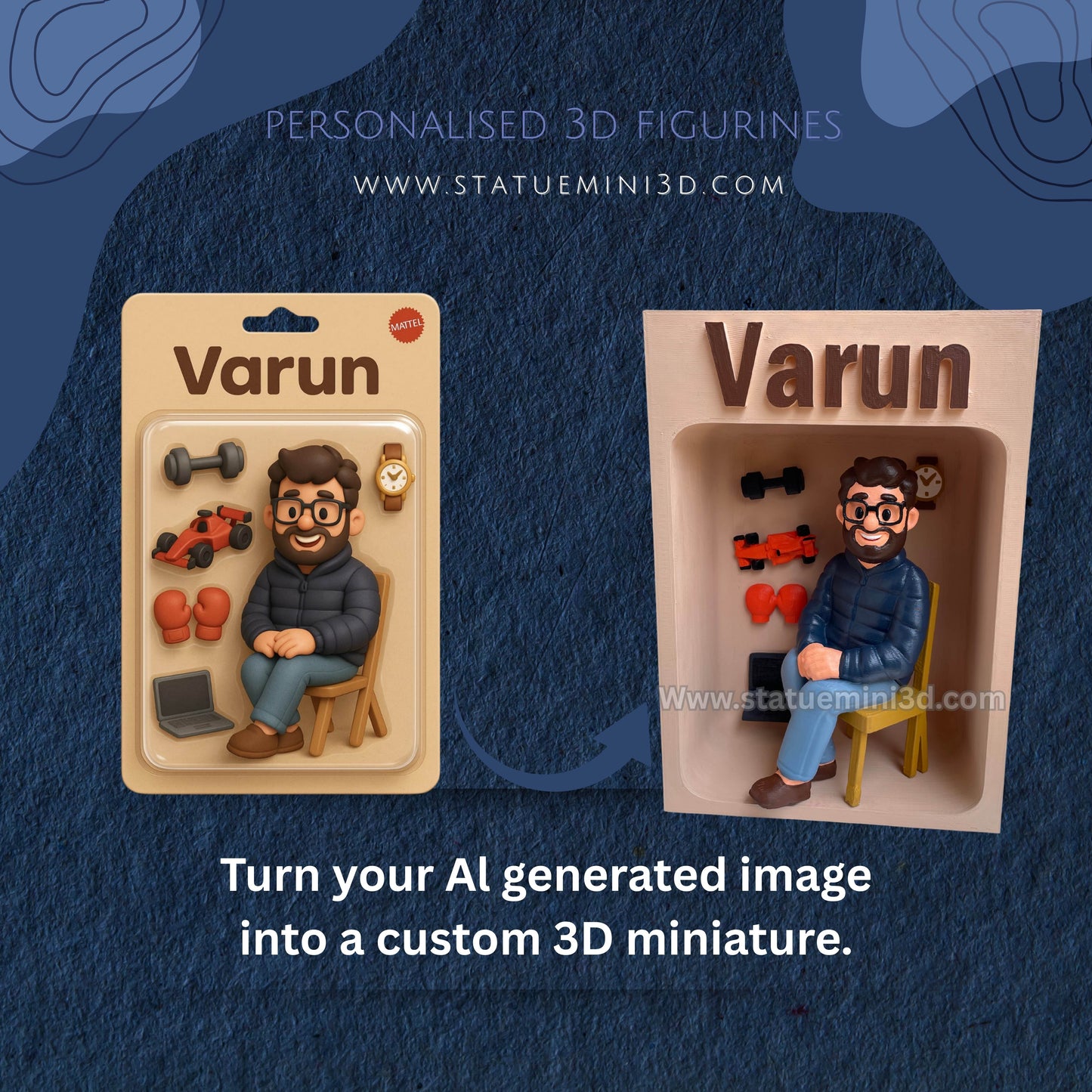 Bring Imagination to Life with AI-to-3D MINIATURE Statues
