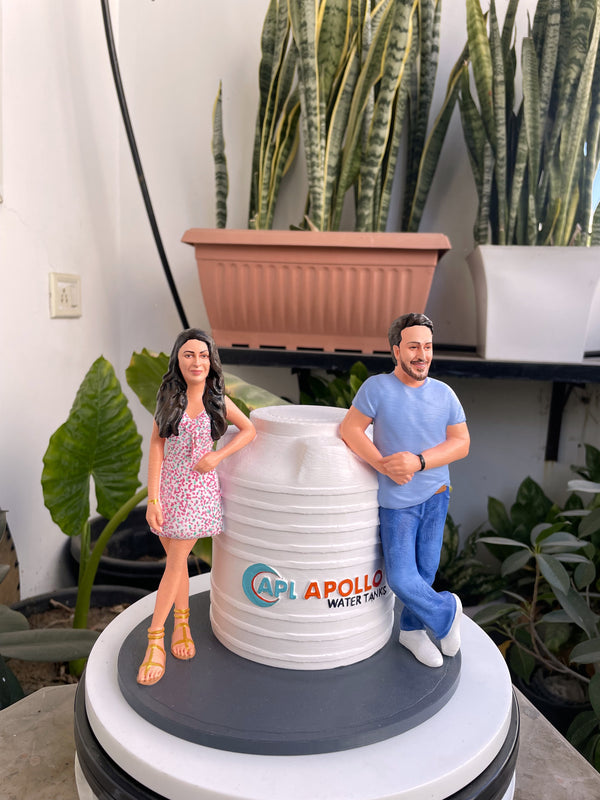 Customised couple 3d miniature