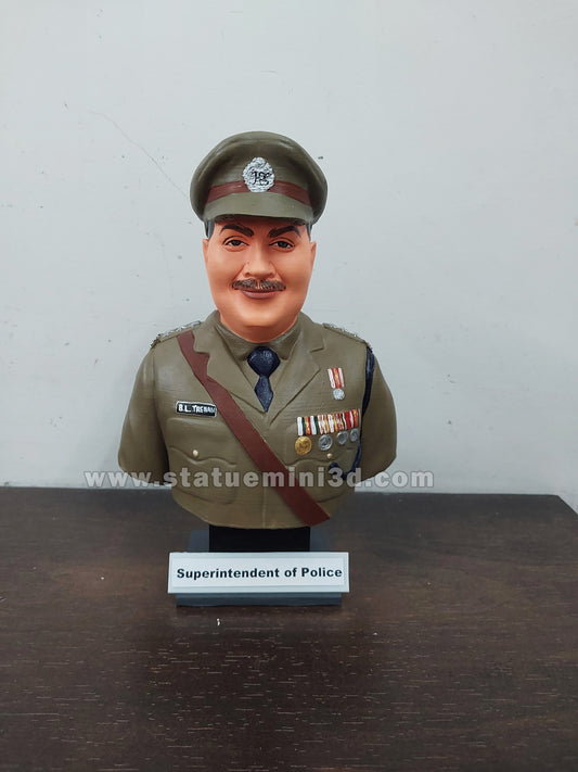 Unique Tribute Gift β 3D Half Bust Miniature for Army & Police Dads & Granddads