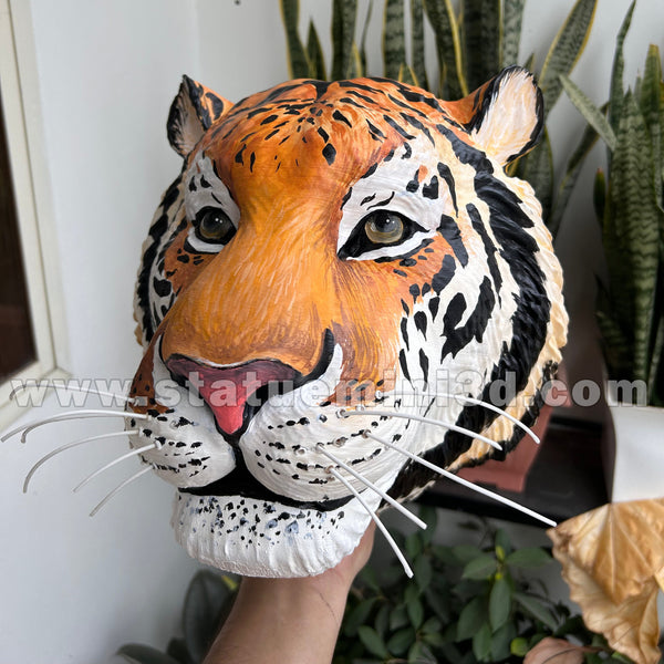 Tiger Face Sculpture 🐯– 3D Printed Art Piece