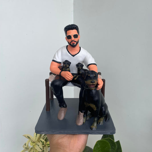πΎWith Dogβ 3D Miniature β A Perfect Gift for Pet Lovers