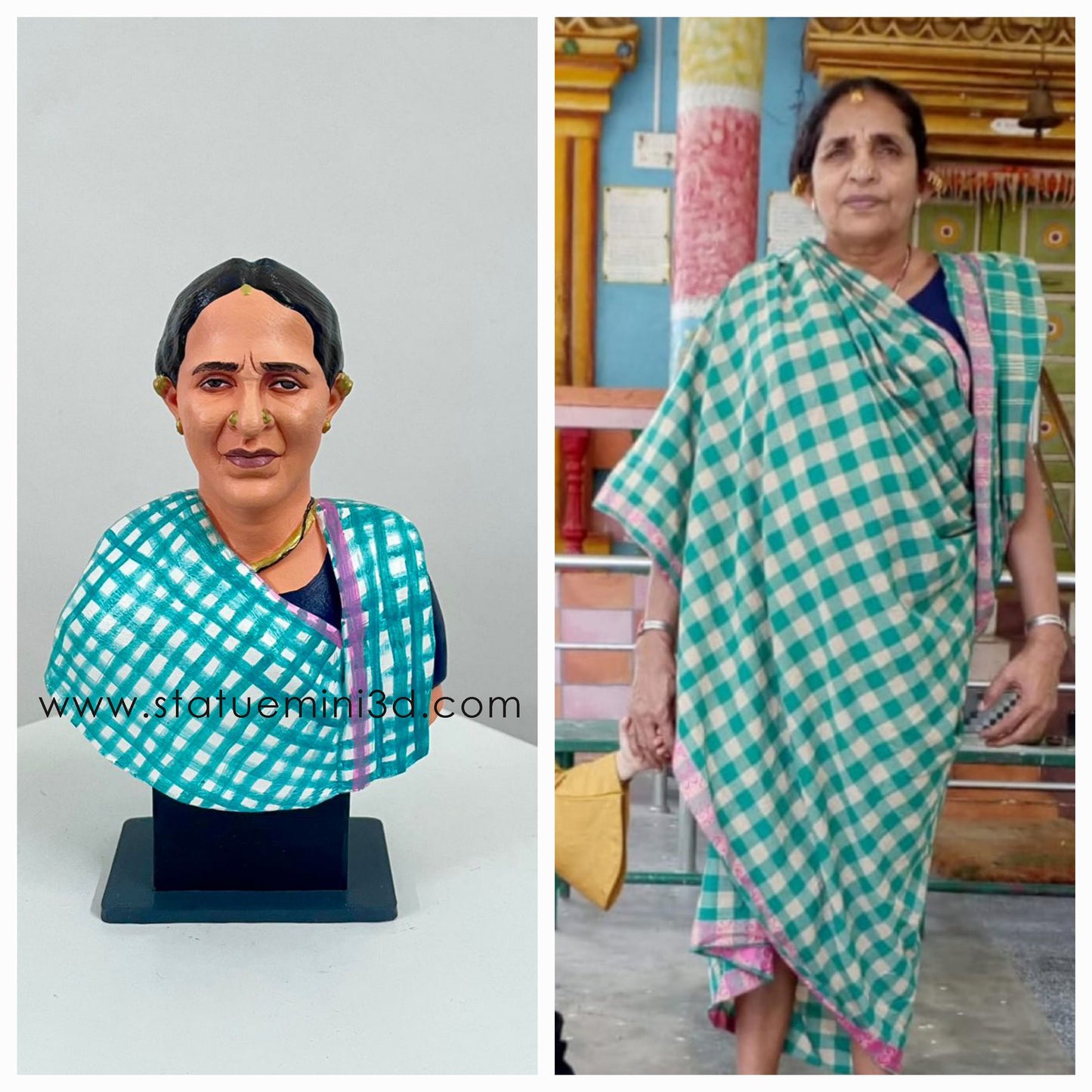 single half bust 3d miniature