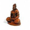 Hanuman Ji Idol for Car Dashboard | Hanuman Ji Meditation Murti Decor 8 cm Tall Orange Black Color Figure UV Resin, Crafted by 3D Printer for Temples, Home, Office, Gift