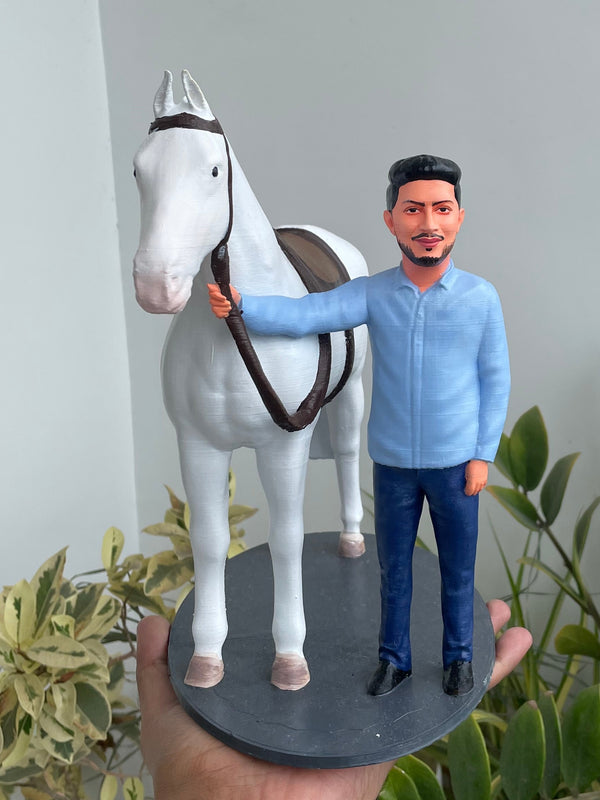 With Dog” 3D Miniature – A Perfect Gift for Pet Lovers 🐾