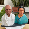 Couple Half Body 3d Miniature