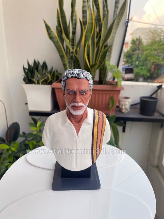Personalized 3D Half-Bust Figurine – Thoughtful Gift for Grandfather