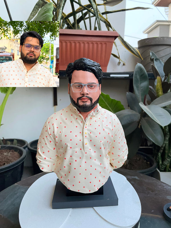 Custom 3D Half-Bust Miniature – A Heartfelt Gift for Grandma